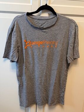 Orangetheory Gray Tee with Bright Orange Logo